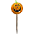 Palito Decorativo Halloween Abóbora c/ 12 Un. - Imagem 2