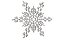 Floco de Neve Natal 16cm C/ 2 Unidade - Imagem 1