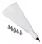 KIT P/ CONFEITAR C/ BICO + ADAPT MANGA SILVER CHEF C/ 6 PCS - Imagem 1