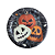 PRATO PAPEL ABOBORAS HALLOWEEN 18CM SILVER FESTAS C/10 UN. - Imagem 1