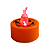VELA LED HALLOWEEN 4X3,7CM - Imagem 2