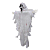 ENFEITE FANTASMA PANICO BRANCO HALLOWEEN 46CM - Imagem 2
