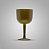 Taça Em Acrilico 500 Ml Gin Dourada Plastilania C/ 4 Un - RSVP - Imagem 1