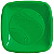 Prato Descartável 21cm Quadrado Verde Escuro Trik Trik c/ 10 Un. - Imagem 1