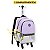 Mochila Rodinha 360º Feminina Juvenil Metalizada - Imagem 11