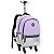 Mochila Rodinha 360º Feminina Juvenil Metalizada - Imagem 1