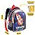 Mochila Infantil Escolar Reforçada Grande Menino Foguete - Imagem 2