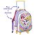 Kit Mochila Rodinha Escolar Denlex Unicórnio Infantil Lancheira E Estojo - Imagem 3