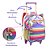 Mochila Escolar Infantil Rodinhas Gatinha Lancheira E Estojo - Imagem 3