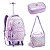 Kit Mochila Rodinha360° Juvenil Feminina Holográfica Seanite - Imagem 2