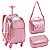 Kit Mochila Escolar Juvenil Feminina Carrinho Rodas 360º - Imagem 2