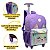 Kit Mochila Infantil Escolar Feminina Rodinhas Gatinho - Imagem 5