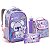 Kit Mochila Costas Infantil Garrafa Panda Gatinho Coala - Imagem 3