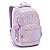 Mochila Feminina Escolar Juvenil Metalizada Metelassê Pompom - Imagem 2
