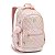 Mochila Feminina Escolar Juvenil Metalizada Metelassê Pompom - Imagem 3