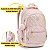 Mochila Feminina Escolar Juvenil Metalizada Metelassê Pompom - Imagem 5
