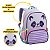Mochila Costas Infantil Creche Panda Gatinho Urso Leão - Imagem 6