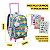 Mochila Rodinha Arco Iris Pom Pom Escolar Infantil Meninas - Imagem 2