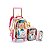 Kit Mochila Rodinha Princesa País Das Maravilhas Meninas - Imagem 11