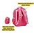 Mochila Costas Boneca Rosa Meninas Brilho Escolar - Imagem 5