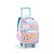 Mochila Rodinha Juvenil Love Escolar Rosa Meninas - Imagem 1