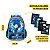 Kit Mochila Costas Lancheira Estojo Azul Game Jogos Escolar - Imagem 2