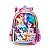 Mochila Costas Unicórnio Arco Iris Meninas Escolar Colorida - Imagem 1