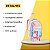 Kit Mochila Rodinha Love Colorida Com Pom Pom Emoji Escolar - Imagem 3