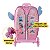 Mala Mochila Rodinha Lilo & Stitch 3d Rosa Meninas Escolar - Imagem 5