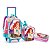 Kit Mochila Rodinha Princesa Sereia Do Mar Escolar Meninas - Imagem 1