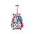 Mochila Rodinha Unicórnio Arco Iris Meninas Escolar Colorida - Imagem 1