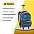 Mochila Rodinha Game On Azul Escolar Meninos Jogos Fast Bag - Imagem 3