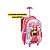 Mochila Rodinha Boneca Rosa Meninas Brilho Escolar Fast Bag - Imagem 5