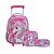 Kit Mochila Rodinhas Infantil Meninas Escolar Unicórnio - Imagem 1