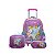 Kit Mochila Rodinha Lancheira Estojo Escolar Unicornio - Imagem 6