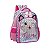 Mochila Costas Infantil Meninas Gatinho Metalizada - Imagem 1