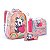 Kit Mochila Costas 4 Itens Urso Coala Panda Escolar Infantil Mosquetão - Imagem 9