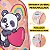 Kit Mochila Costas 4 Itens Urso Coala Panda Escolar Infantil Mosquetão - Imagem 12