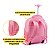 Mochila Rodinha Juvenil Feminina Escolar Reforçada Chaveiro - Imagem 7