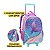Kit Mochila Rodinha Lancheira Estojo Sereia Escolar Meninas - Imagem 5