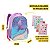 Mochila Costas Infantil Sereia Holográfica Escolar Meninas - Imagem 2
