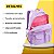 Mochila Costas Juvenil Feminina Escolar Grande E Moderna - Imagem 6