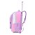 Mochila Rodinha Escolar Teen Patches Moderna Com Pompom - Imagem 6