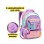 Mochila Costas Juvenil Feminina Escolar Com Pompom Moderna - Imagem 5
