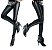 Calça Legging Feminina Detalhe Couro Legitimo Frete Grátis - Imagem 1