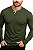 Kit 2 Camisetas Henley Masculinas Caneladas Manga Longa Slim Fit 2 Botões J Silver - Imagem 7
