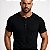 Kit 2 Camisetas Henley Masculinas Caneladas Manga Curta Slim Fit 4 Botões J Silver - Imagem 4