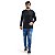 Calça Jeans Masculina Slim Lycra Elastano - Azul Claro - Imagem 5