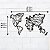 Mapa Mundi de Parede Rostos MDF - Imagem 3