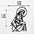 Escultura de Parede Virgem Maria em MDF - Imagem 3
